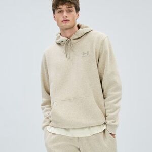 Under Armour Hooded Sweatshirt Oatmeal Cream Gray Large